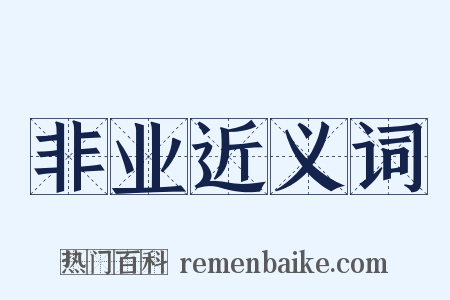 非业近义词是什么意思的图片